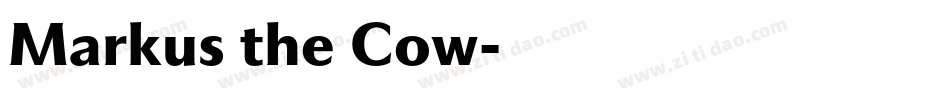 Markus the Cow字体转换
